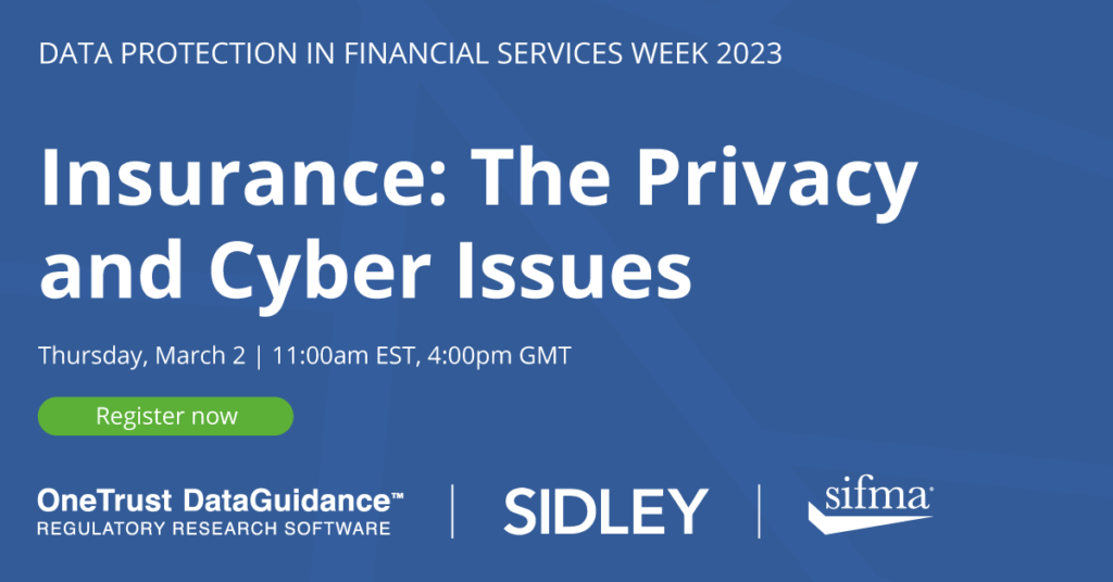 Data Protection in Financial Services Week: Fintech, Data Rights, Data Governance, and AI